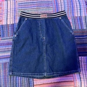 DKNY JEANS Skirt W/ Elastic Logo Waist